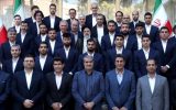 بدرقه ملی‌پوشان فوتبال ایران با حضور رئیس جمهور